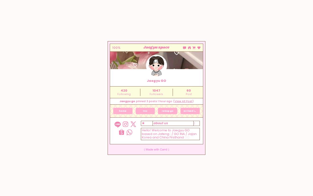 jaegyu go's page